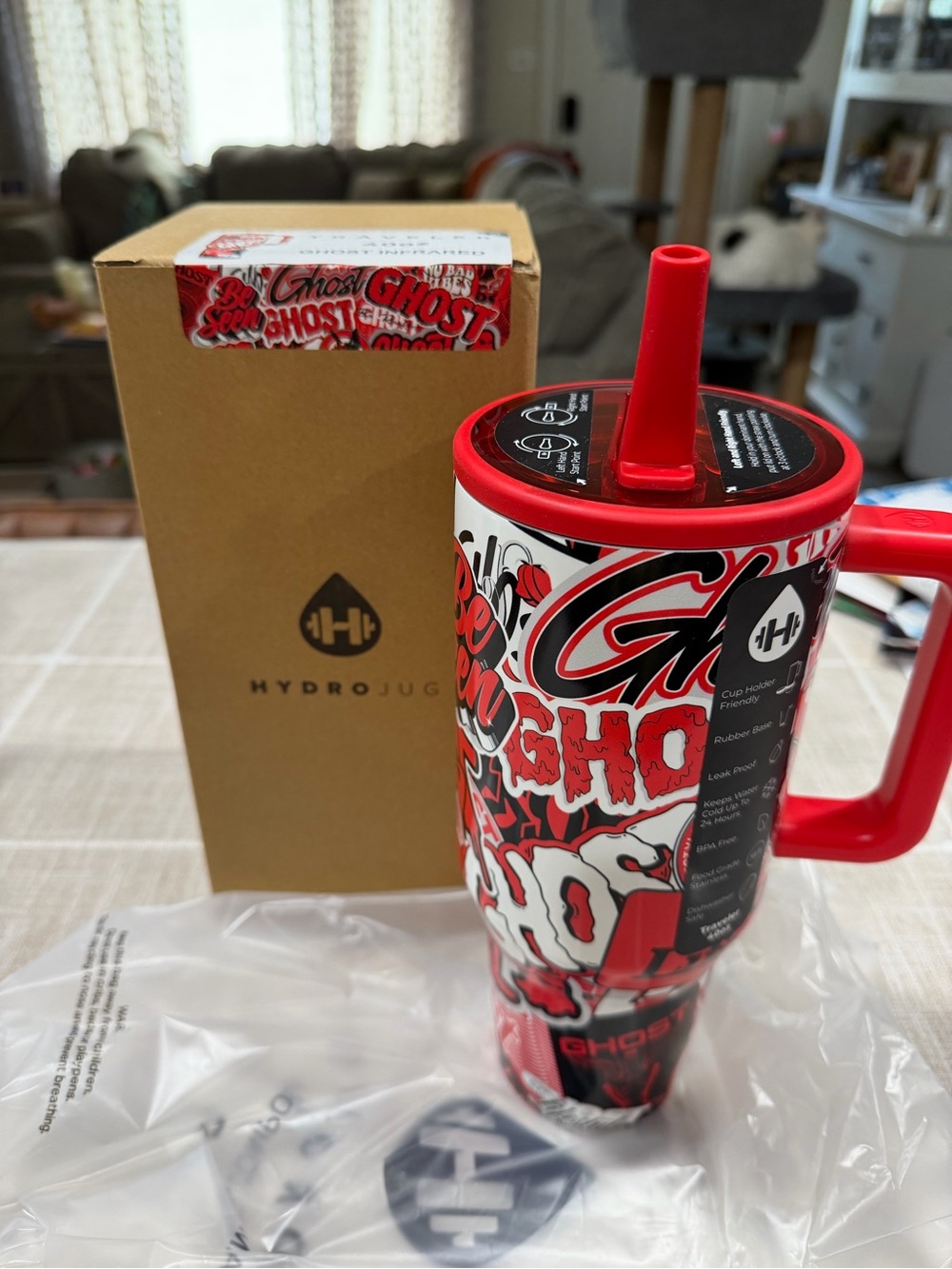 Ghost X HydroJug 40oz - Infrared